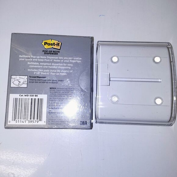 NEW - Post-it Pop-up Note Dispensers, Black (New), White (Used) - Picture 4 of 8